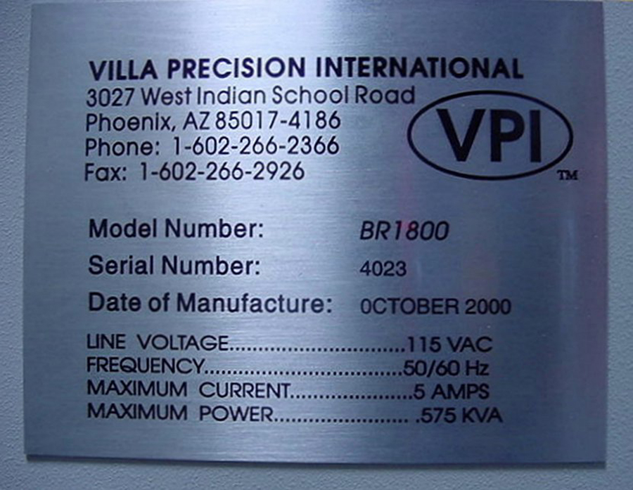12732-VILLA-PRECISION-INC-BR-1800-GLASS-BREAKER